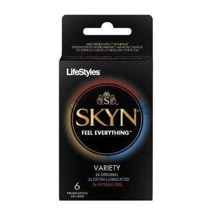 Preservativos LifeStyles "SKYN Variety" x 6 unidades Farmex-Pluxee-Persistente
